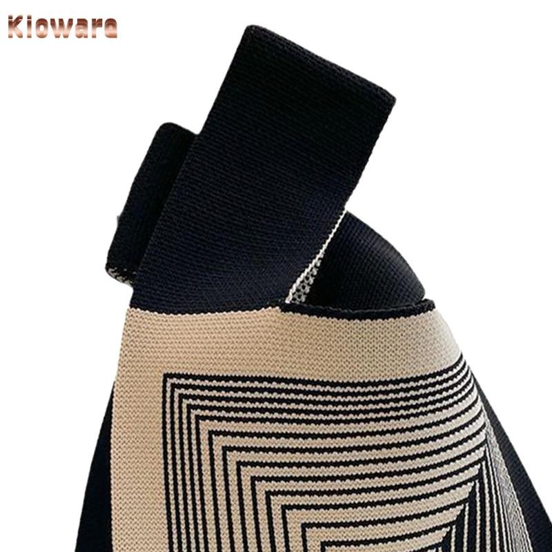 Kloware ผู้หญิงถัก Tote กระเป๋าน้ําหนักเบากระเป๋าเดินทางกระเป๋าหญิงเปิด Top Handle กระเป๋าไหล่กระเป๋าสําหรับทํางานฤดูหนาวกลางแจ้ง