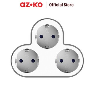 AZKO Krisbow Stop Kontak Abu-Abu/Putih Electric Socket Terminal Colokan Listrik Stopkontak Colokan Listrik Stop Contact