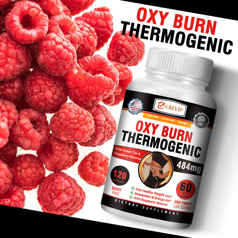 GRIP อาหารเสริมลดน้ําหนัก, พร้อมสารสกัดจากชาเขียว, Raspberry Ketones & Yohimbe Bark, Natural Energy 