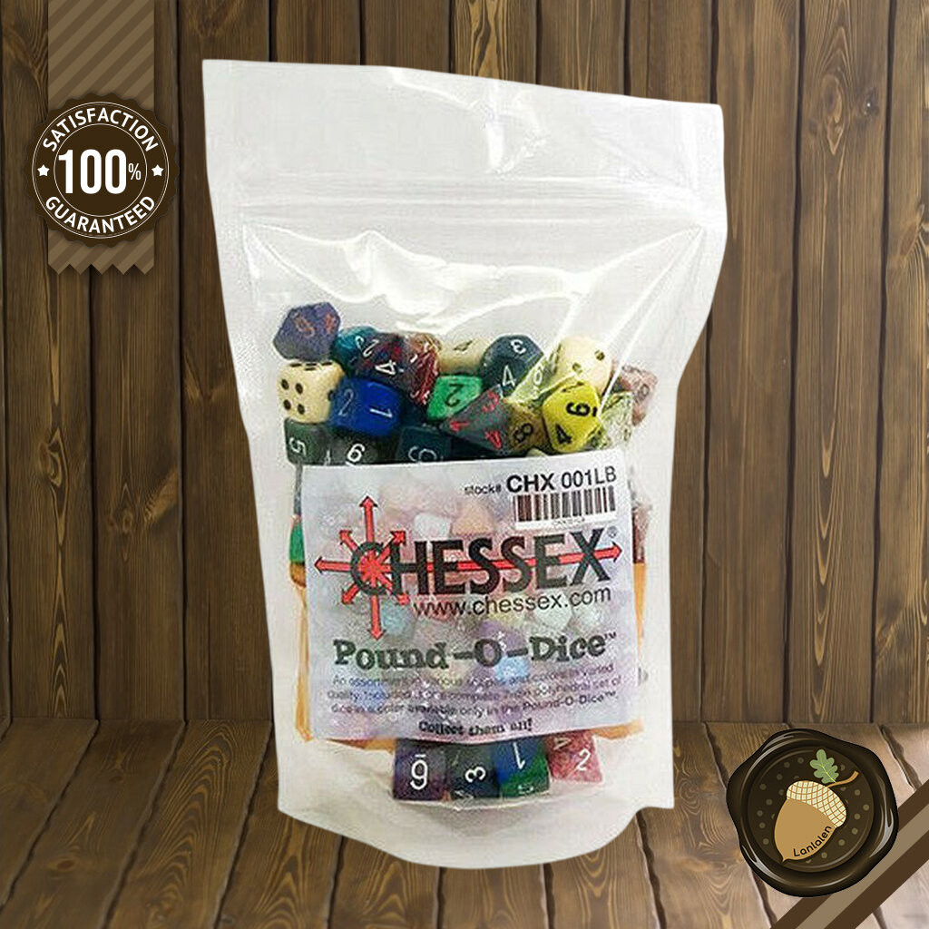 [ลูกเต๋า] Chessex Bulk Dice Sets: Assorted Polyhedral Pound of Dice