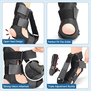 SRIEI 1 ชิ้น Plantar Fasciitis Night Splint ถุงเท้า Soft Plantar Fascia Brace สําหรับ Sleeping Achilles Tendonitis เท้า Drop ปวดส้นเท้า