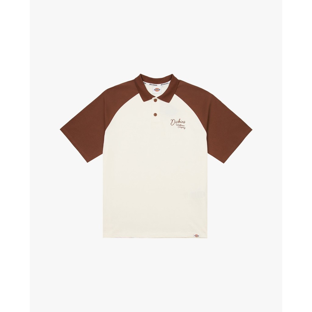 DICKIES - เสื้อโปโลผู้ชายแขนสั้นและคอปกมีโลโก้ DK0A87U6-K47