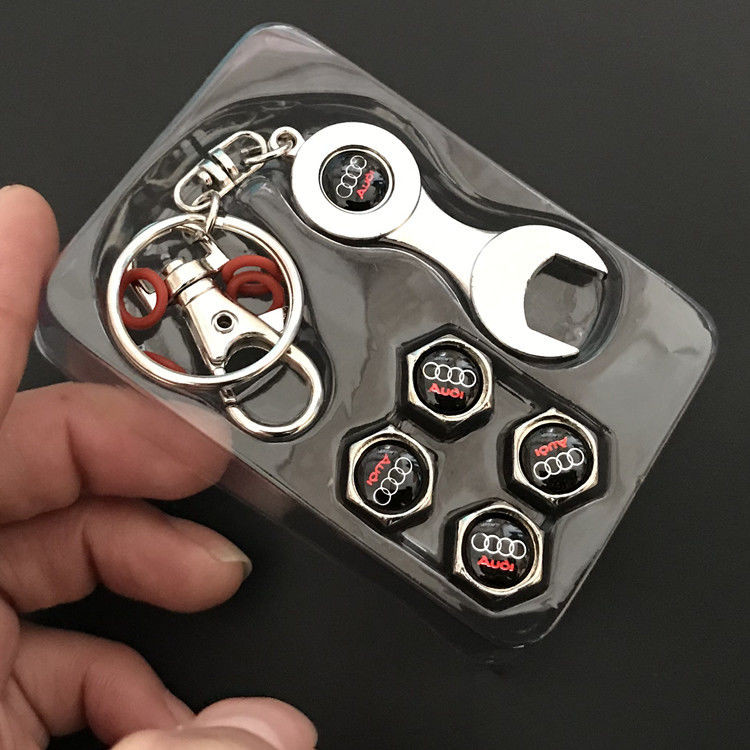 เหมาะสําหรับ Audi A4L A6L A3 5A7 Q3 Q5 Q7 TT วาล์วหมวกยางวาล์วสกรูฝาครอบแท็บเล็ตสําหรับ Audi A4L A6L