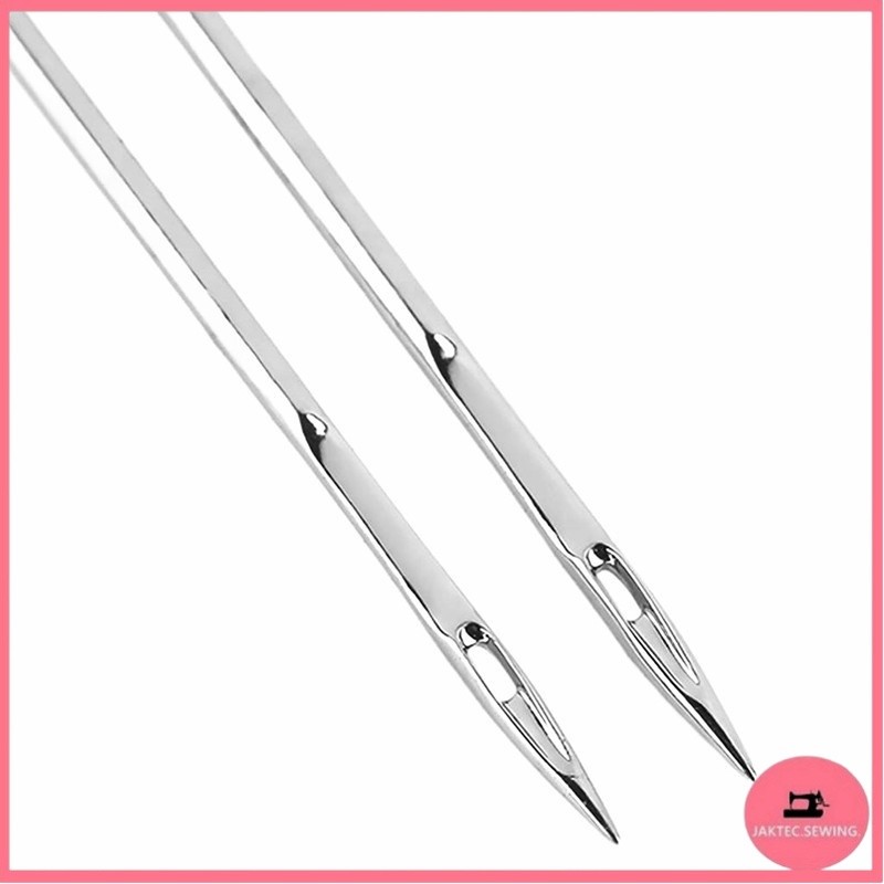 Twin needle เข็มจักรกระเป๋าหิ้ว เข็มคู่ห่าง พร้อมขนาด2mm 3mm 4mm  เข็มคู่ห่าง เข็มจักรบ้าน จักรกระเป๋าหิ้ว จักรซิกเเซก ( - รูปที่ 3