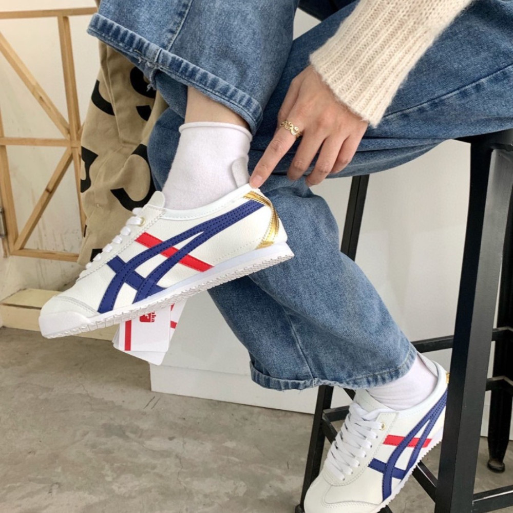 🔥พรีออเดอร์🔥💯Onitsuka Tiger MEXICO 66 ของแท้100% รองเท้าลำลอง DL408-1659 / 1183B493-100 รองเท้าผู้ชายและผู้หญิงแท้