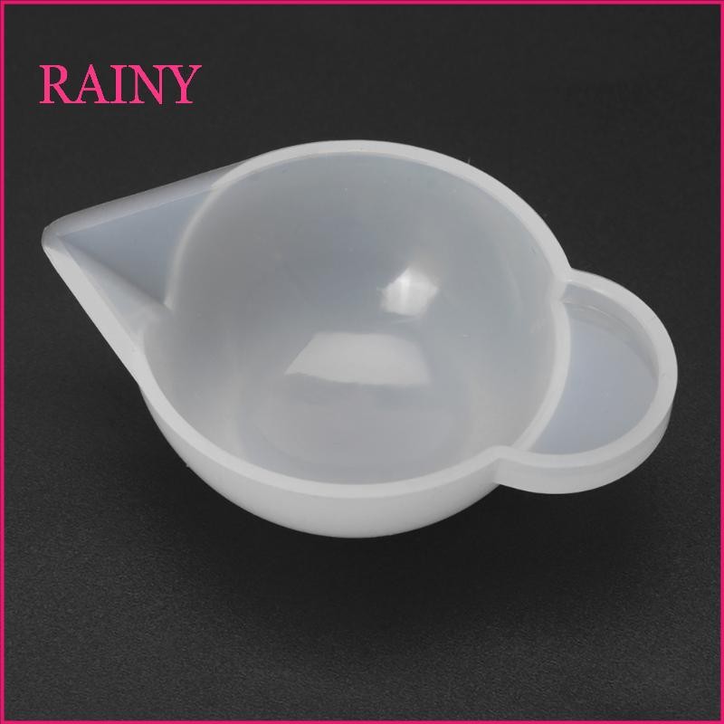 RAINY แม่พิมพ์ซิลิโคนถ้วย Dispenser Handmade ภาพวาดสีผสม Mould ถ้วยสําหรับรถทําด้วยมือสําหรับ Key Chain จี้ Art P