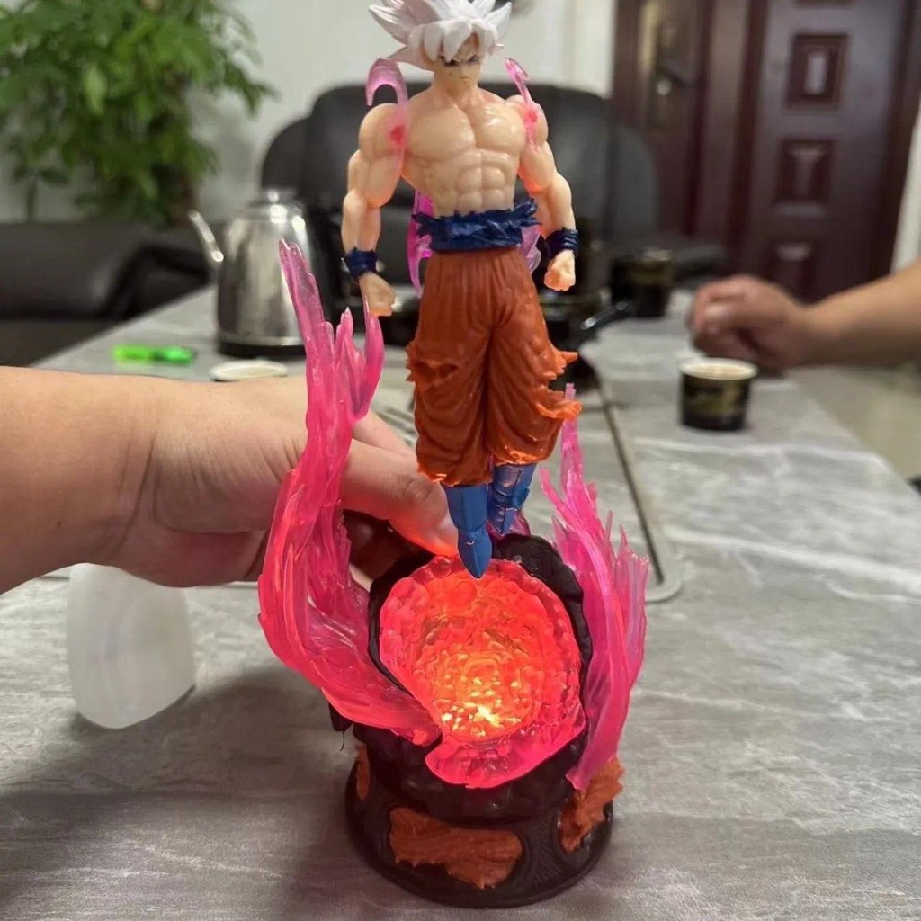 💥จัดส่งจากประเทศไทย💥25 ซม.DRAGON BALL Son Goku คอสเพลย์ Ultra Instinct Key of Egoism Saiyan Action Figure รุ่น Q ตุ๊กตาของขวัญเด็กตกแต่งรถเครื่องประดับของเล่นคอลเลกชันตกแต่งบ้านประติมากรรม - รูปที่ 2