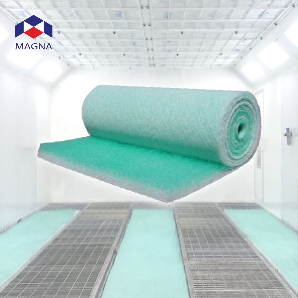 แมกน่า PA50 ฟิลเตอร์ห้องพ่นสี ใยแก้วเขียวขาว 93% แผ่นดักจับละอองสี MAGNA Fiberglass Paint Arrestor / ฟิลเตอร์ดักละออง...