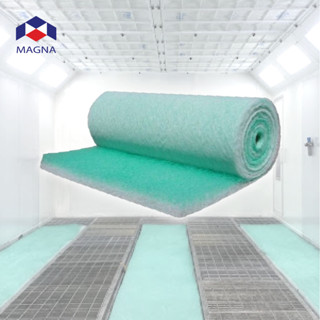 แมกน่า PA50 ฟิลเตอร์ห้องพ่นสี ใยแก้วเขียวขาว 93% แผ่นดักจับล…