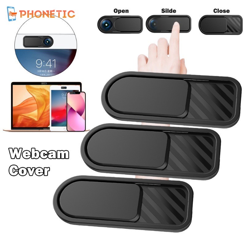 [3C&A uto]ฝาครอบกล้องความเป็นส่วนตัวสากลสําหรับ iPhone/Android/แล็ปท็อป/Tesla | ตัวป้องกันสไลด์ 28x11 มม. พร้อมแผ่นหลังกาว วัสดุ ABS พรีเมี่ยม