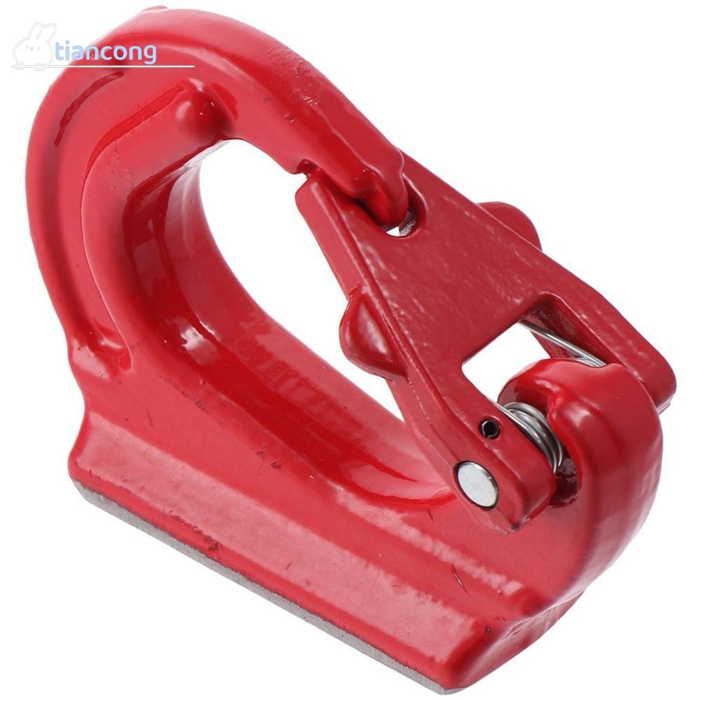 TIANCONG Heavy Duty Lifting Hook, 2T Alloy Steel G80 Weld-on Anchor Hook, สีแดงพร้อมสลักปลอม 4400lbs