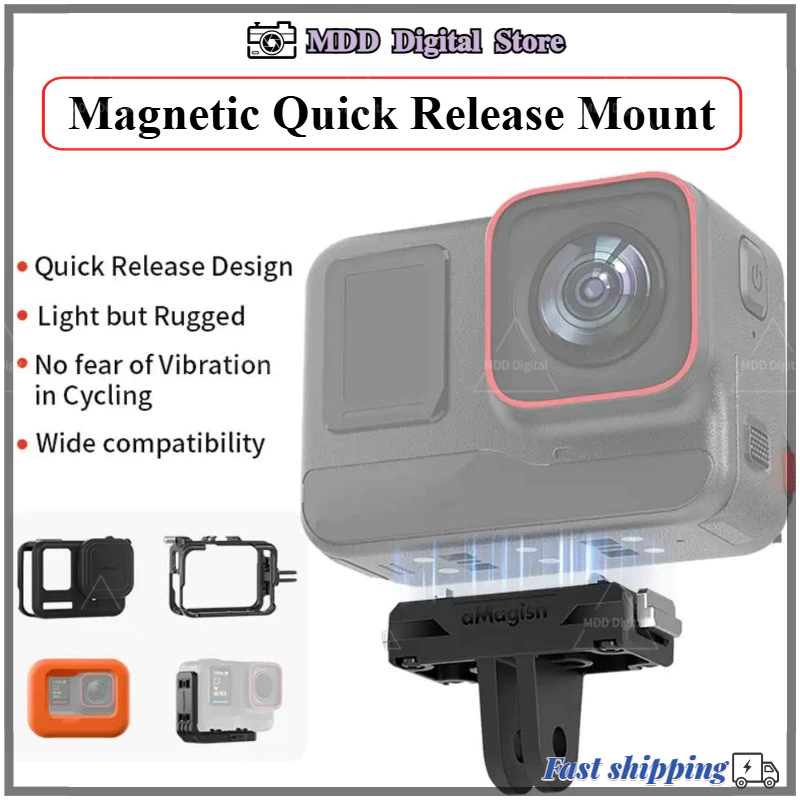เหมาะสําหรับ Insta360 X5/Ace Pro/Ace 360° แม่เหล็กฐานยึดแบบปลดเร็วอุปกรณ์เสริมกล้อง thumbnail 6