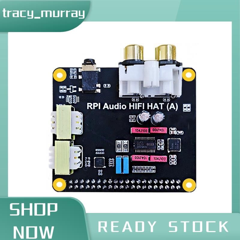 การ์ดเสียงtracy_murray สําหรับ Raspberry Pi5 HIFI Audio HAT PCM5122 I2S สําหรับ 5, Pi 4, Pi 3, และ Z
