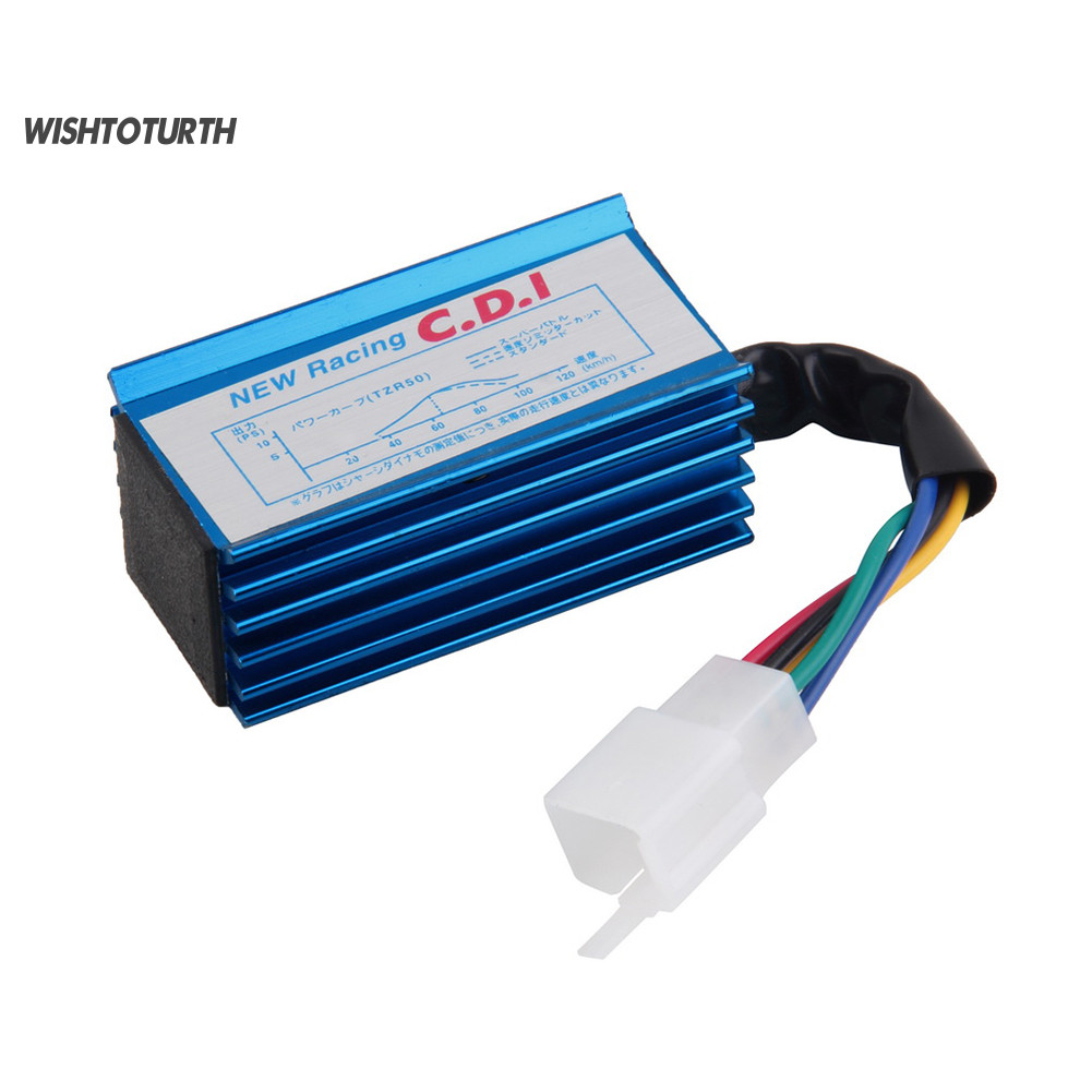 ☼WT ทนทานประสิทธิภาพ Racing CDI 5 Pin 50 70 90 110 125cc สําหรับ Pit Bike XR50 CRF50