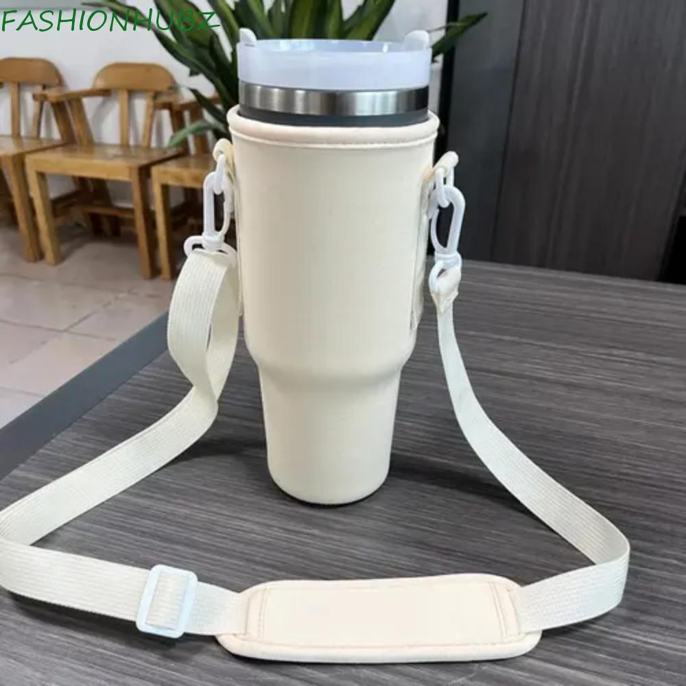 Fashionhubz 40 Oz Tumbler Bag,Crossbody Portable Thermos cup Bag,ที่มีประโยชน์พร้อมสายคล้องไหล่ปรับได้ Neoprene Water Bottle Carrier Bag Travel