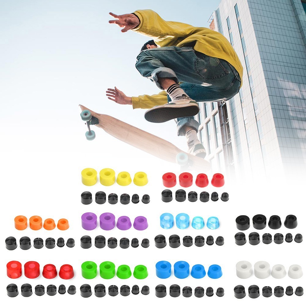 Fashionstyle Universal Skateboard Truck Rebuild Kit Bushing Washers Pivot Cups โช้คอัพ
