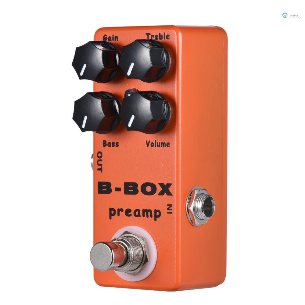 Moskyaudio B-Box กีตาร์ไฟฟ้า Preamp Overdrive Effect Pedal Full Metal Shell True Bypass