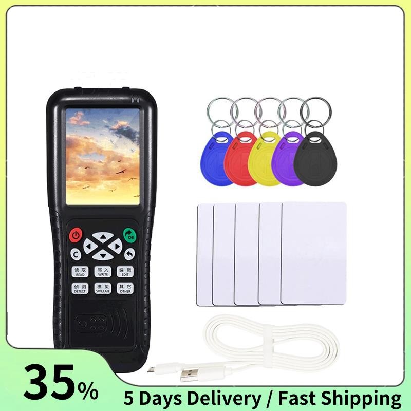 เครื่องถ่ายเอกสาร RFID พร้อมฟังก์ชั่น Full Decode Smart Card Key NFC IC ID Duplicator Reader Writer (T5577 Key UID Card)