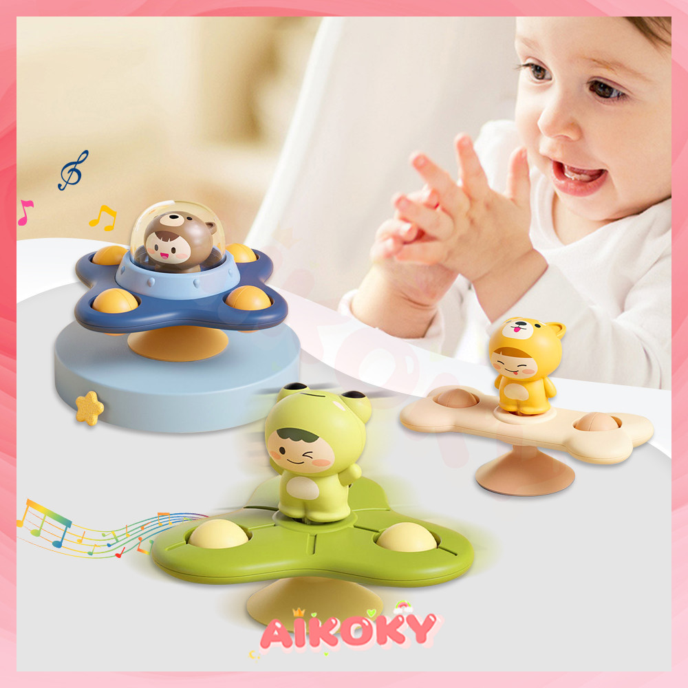 AIKOKY ของเล่นสปินเนอร์ รูปหมี หมุนได้ ช่วยบรรเทาความเครียด ของเล่นเด็ก ช่วยบรรเทาความเครียด สําหรับเด็กวัยหัดเดิน