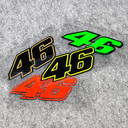 46 Rossi Rossi อิตาลี Monkey King 46 Rossi Number สติ๊กเกอร์สะท้อนแสง 46 Racing Number สติ๊กเกอร์ Applique