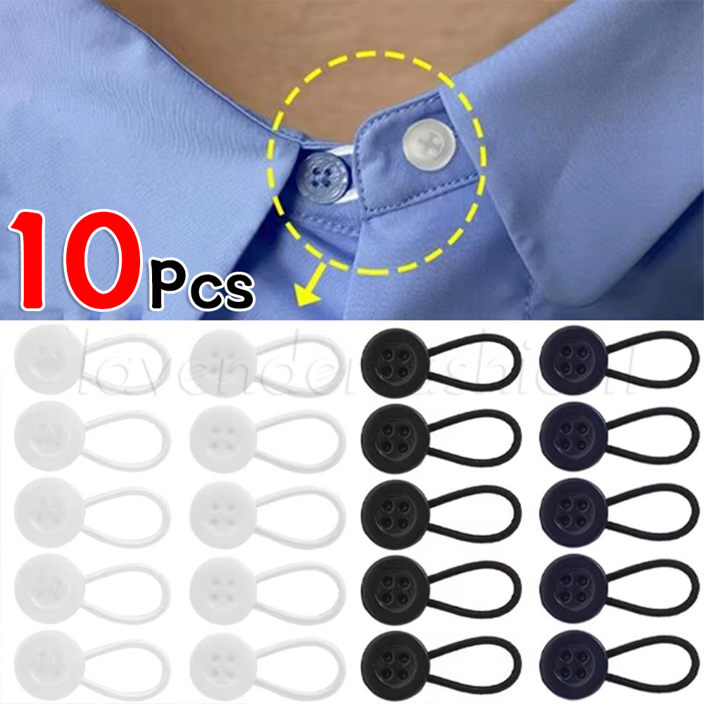 10ชิ้นปกขยายหัวเข็มขัด-ยืดหยุ่น,ปรับ,ยืด-ข้อมือ ส่วนต่อขยาย ปุ่ม-สําหรับชุด,เสื้อ,กางเกง,เสื้อโค้ท-เอว เครื่องขยาย-เสื้อผ้า ทําเอง อุปกรณ์เส