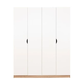 Koncept Furniture ตู้เสื้อผ้าบานเปิด ขนาด 160 ซม. รุ่น Havin สีขาว (160x58x200 ซม.) แบรนด์ KONCEPT FURNITURE