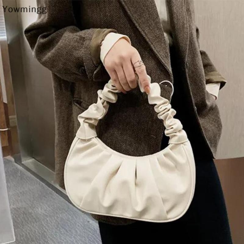 Wmi New Single Shoulder Dumpling Bag Fashion Folding Handheld Underarm Bag N