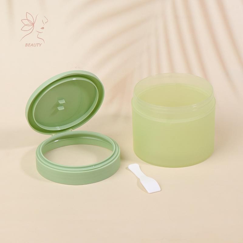 [maybeauty] 200g ขวดครีมพลาสติก PP Face Cream Jar โลชั่นรีฟิลครีมขวด Flip Cap กล่องผงฟันปากกว้างพร้อมช้อน {TH}
