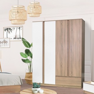 Looms ตู้เสื้อผ้าบานเปิด รุ่น Sacha สีไม้อ่อน (160x64x210 ซม…