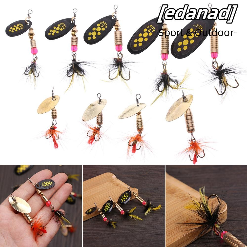 Edanad 1 ชิ้นเหยื่อตกปลาเลื่อมร้อนทนทาน Crank เหยื่อ