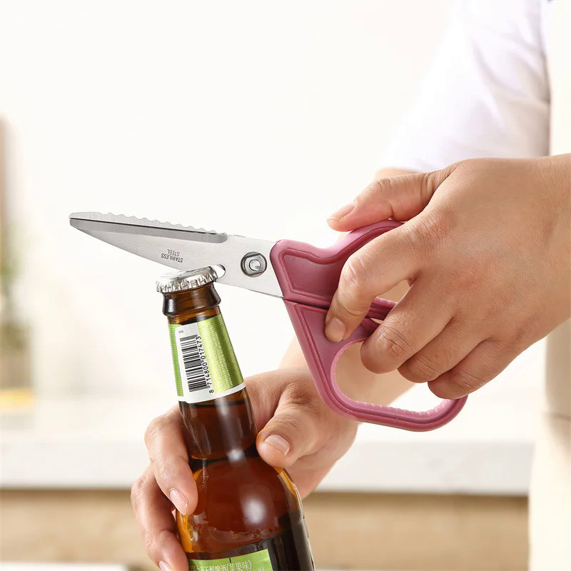 Multifunctional Chicken Bone Scissors Stainless Steel Fishing Scissor Herbs Crab Meat Poultry Raptor