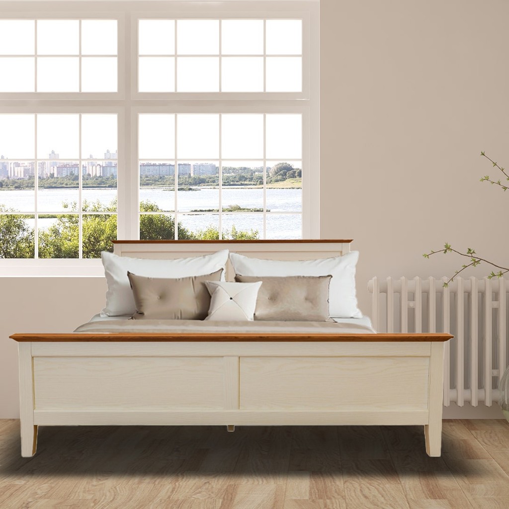 Looms เตียง 5 ฟุต รุ่น Ganso สีขาว (170x211x90 ซม.)  แบรนด์ LOOMS