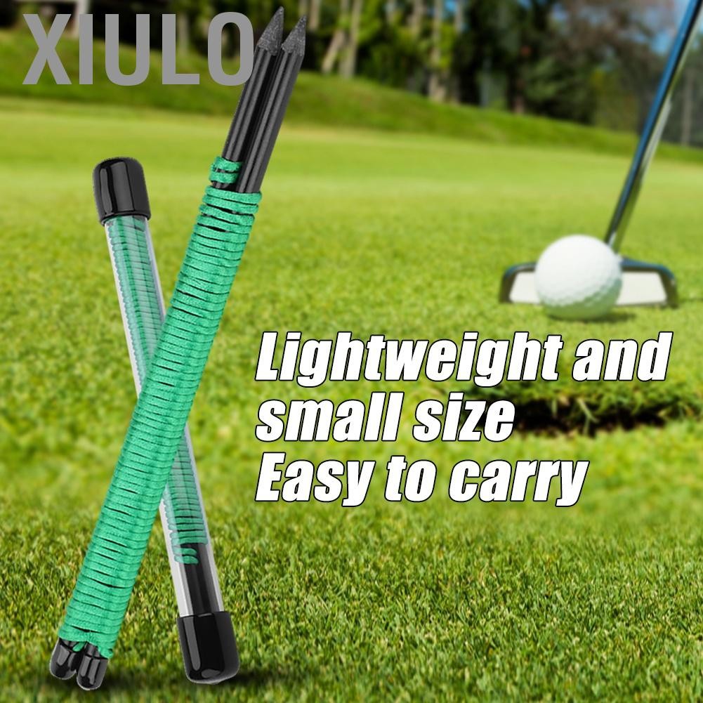 Xiulo ลูกกอล์ฟ Tees กลางแจ้งไฟเบอร์กลาส Rod กีฬาฤดูใบไม้ผลิยืดหยุ่นผู้ถือ Corrector