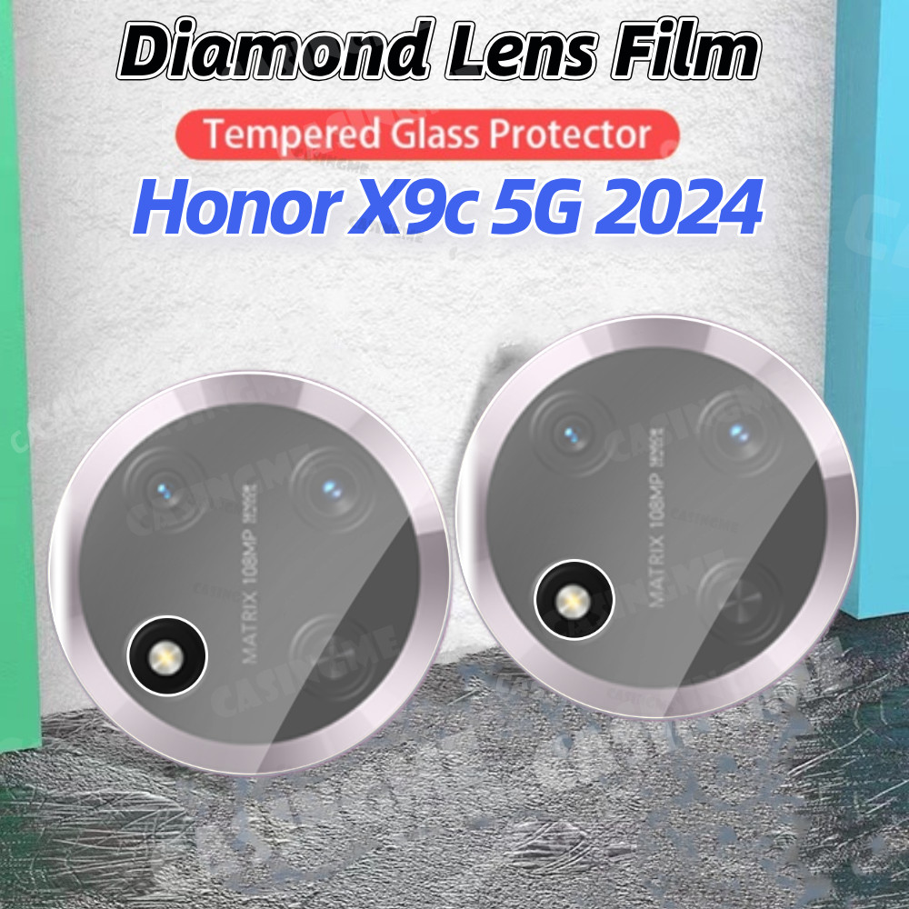 Honor X9c 5G 2024 3Dกล้องเลนส์ProtectorสําหรับHonor X9c HonorX9c X9b X9a AB c 9c 5G 4G 2024 Clearกระจกนิรภัยโปร่งใสกล้องด้านหลังป้องกัน