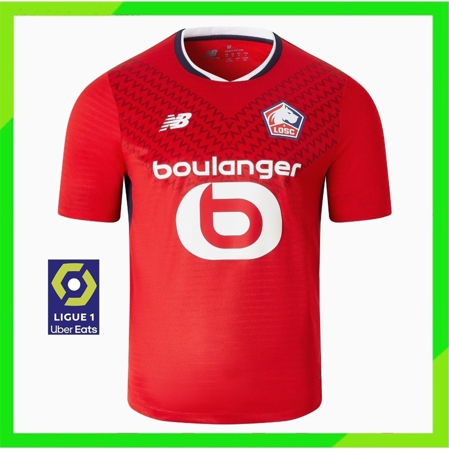 Aaa+lille Jersey 24-25 เสื้อฟุตบอลเหย้าเสื้อยืดฟุตบอลคุณภาพสูง