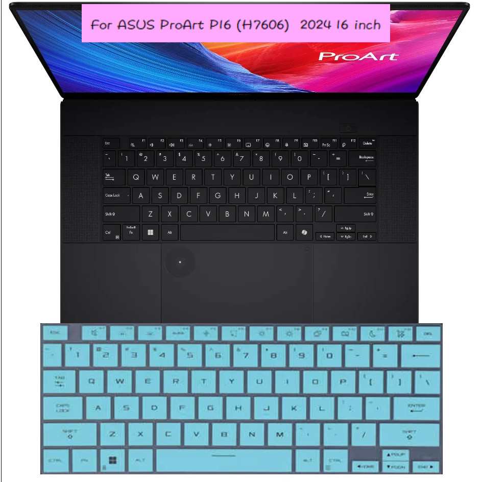 สําหรับ ASUS ProArt P16 H7606 2024 16 นิ้ว TPU ซิลิโคนแล็ปท็อปคีย์บอร์ด Protector