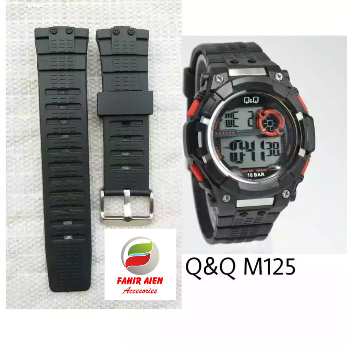 RUBBER STRAP WATCH STRAP Q&Q/QQ/QNQ M125/Q&QM125 WATCH STRAP