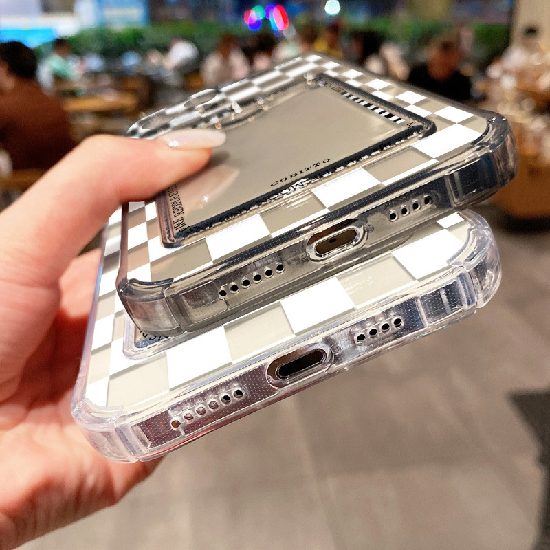 Clear ซองใส่การ์ด case for iPhone 17 11 13 16 15 12 14 Pro Max X XS Max XR 7 8Plus เคสโทรศัพท์ซิลิโคน TPU โปร่งใส ราคา ถูกที่สุด ดีลบีเคเค แกลเลอรีภาพที่ 9