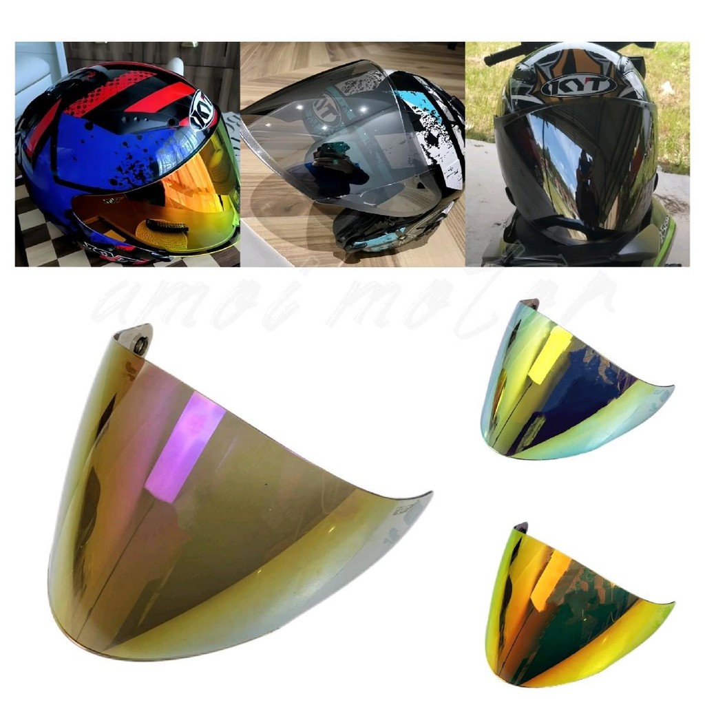 Kyt VENOM REVO HELMET VISOR OPEN FACE HELMET VISOR SIANG MALAM KYT VENOM