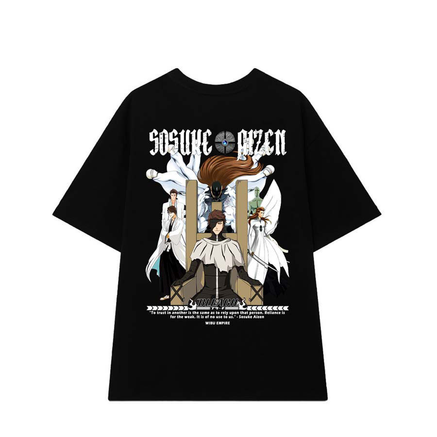 ขายร้อน🔥 ใหม่ เสื ้ อยืดลายกว ้ าง Sosuke Aizen | Anime Bleach - เสื ้ อยืด Unisex