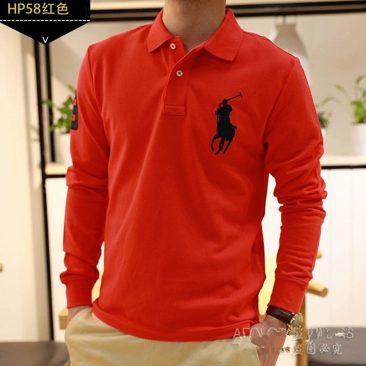 2024 สไตล์ใหม่ผู้ชายสีดําเสื้อโปโลแขนยาวด้านบนปกเสื้อยืดสีทึบธุรกิจสบายๆฤดูใบไม้ร่วง จุดต่ําสุด เสื้อผู้ชายด้านบน [คลังสินค้าพร้อม] ราคา ถูกที่สุด ดีลบีเคเค แกลเลอรีภาพที่ 4