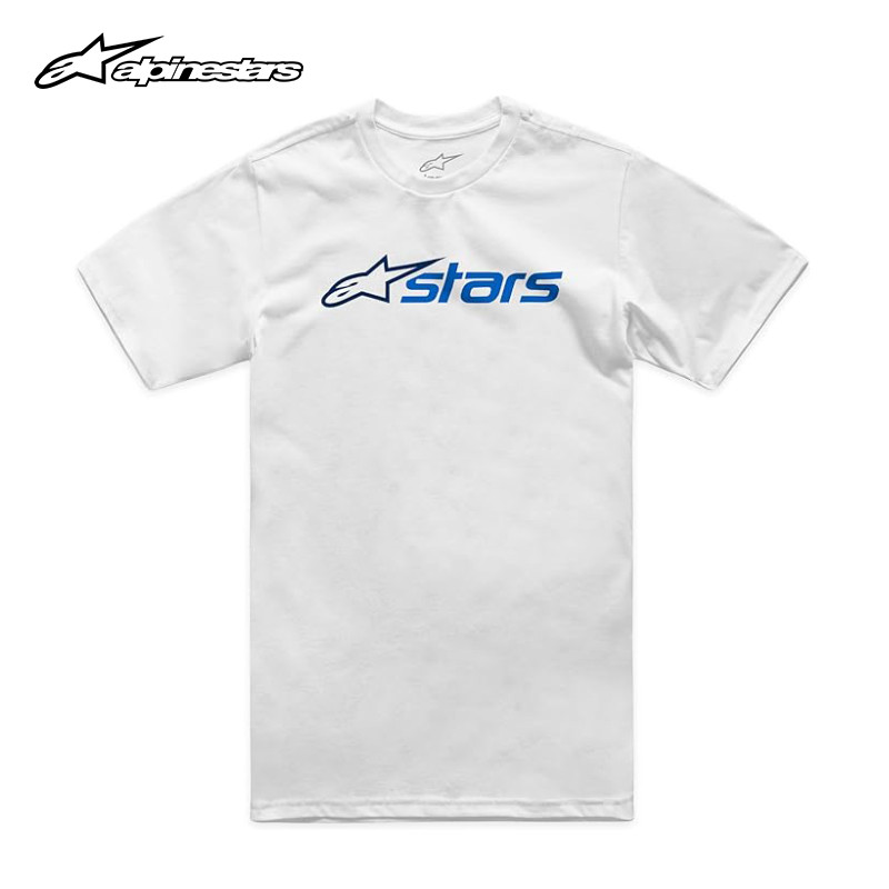 อิตาเลี่ยน A-list Alpinestars เสื้อยืดลําลองรถจักรยานยนต์ rider แขนสั้นคอกลมพิมพ์ลายคู่ผ้าฝ้ายเสื้อยืด 6565