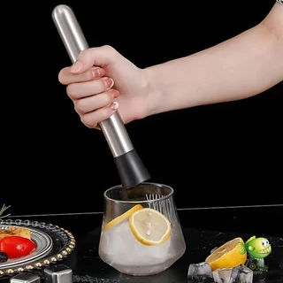 YOYO ไม้บดคอกเทล สแตนเลสทนทาน ไม้บดกระเทียม แท่งบดน้ำแข็ง บดผลไม้ Ice Hammer