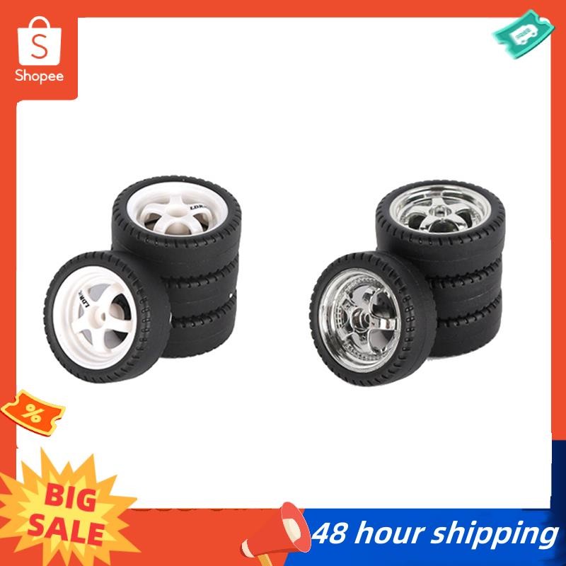 พร้อมสต็อก 4 ชิ้น 33 มิลลิเมตร RC Drift ล้อยาง Hard Tyre สําหรับ LDRC AE86 A86 A86P LD1801 1/18 RC ร