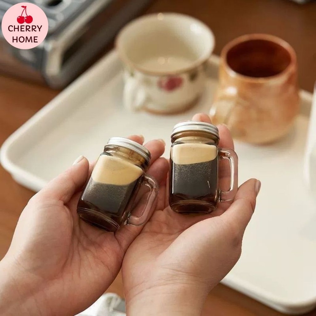 ขวดแก้วกาแฟ 35ml 120ml ขนาดเล็ก สําหรับใส่ตัวอย่างกาแฟ #AD-0004