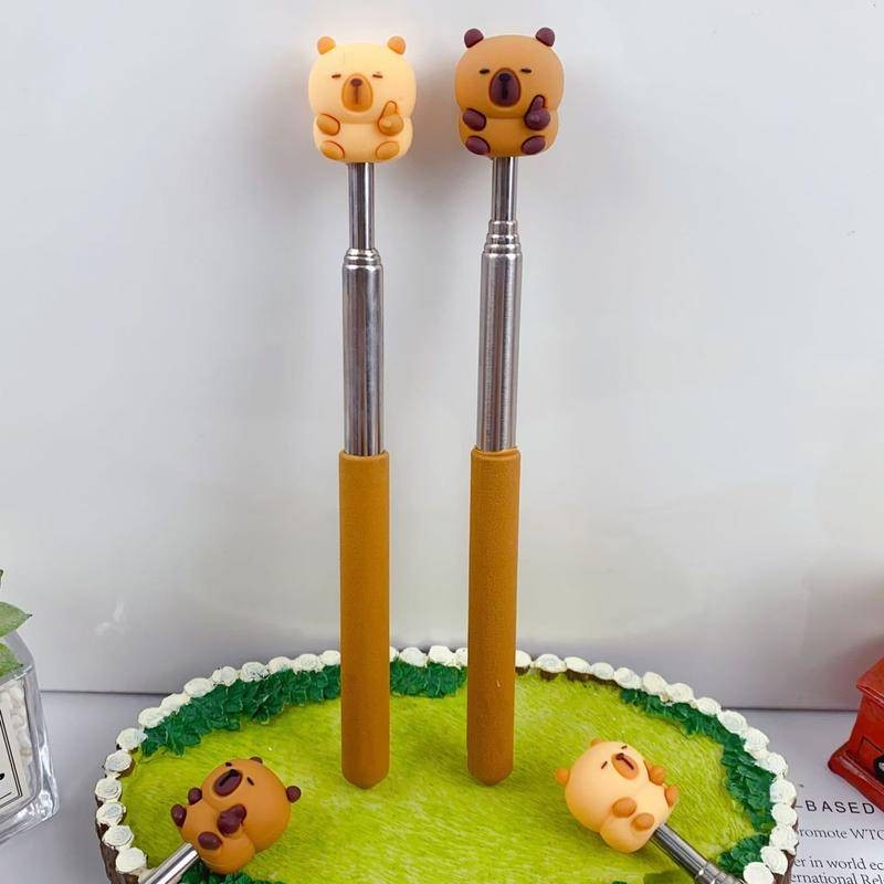 1 ชิ้น Capybara การ์ตูน Telescopic ครูตัวชี้ Anti-slip รูปนิ้วมือมือถือกระดานดํา Presenter Stick โรงเรียนห้องเรียนอุปกรณ์ ราคา ถูกที่สุด ดีลบีเคเค แกลเลอรีภาพที่ 3