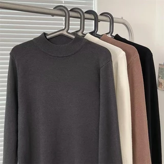 MNO.9 Sweater MY888 สเวตอร์เตอร์ไหมพรมคอสูงสไตล์เกาหลี เสื้อไหมพรม เสื้อกันหนาว เสื้อคอเต่า