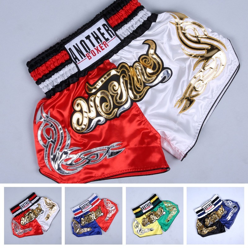 BIG DISCOUNTS Anotherboxer กางเกงชกมวยมวยไทย Unisex MMA Kickboxing Fighting BreathableTRSBX-TH0822 [TRSBX-TH]