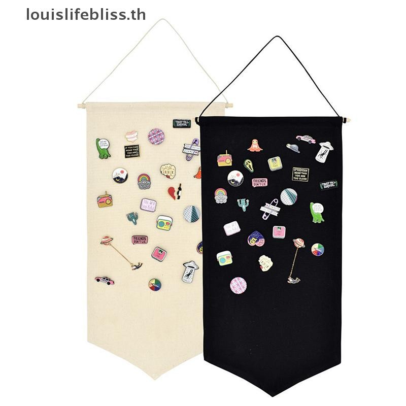 Louislifebliss Nordic เข็มกลัดเปล่า Pin Badge ผู้ถือผ้าเข็มกลัด Pin Organizer Display Pins Storage เข็มกลัดคอลเลกชันใหม่