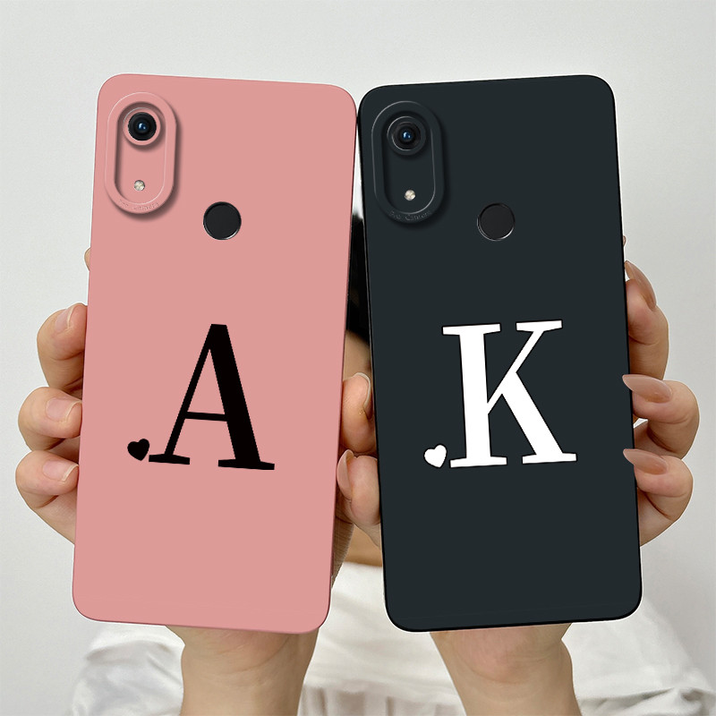 สําหรับ Huawei Y6 Y6s (2019) น่ารักตัวอักษรเริ่มต้นเลนส์ป้องกันกันกระแทกกรณี JAT-LX3 JAT-L29 JAT-LX1 MRD-LX1 ซิลิโคนอ่อนนุ่มเคสโทรศัพท์
